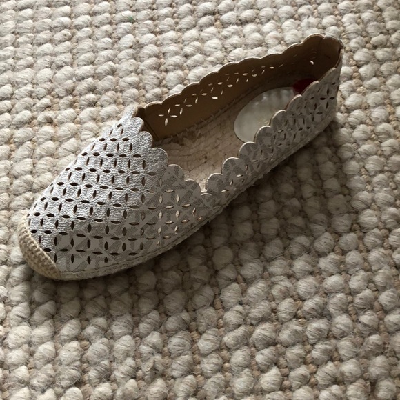 Michael Kors Beige Laser Cut Espadrille Flats - Picture 2 of 5